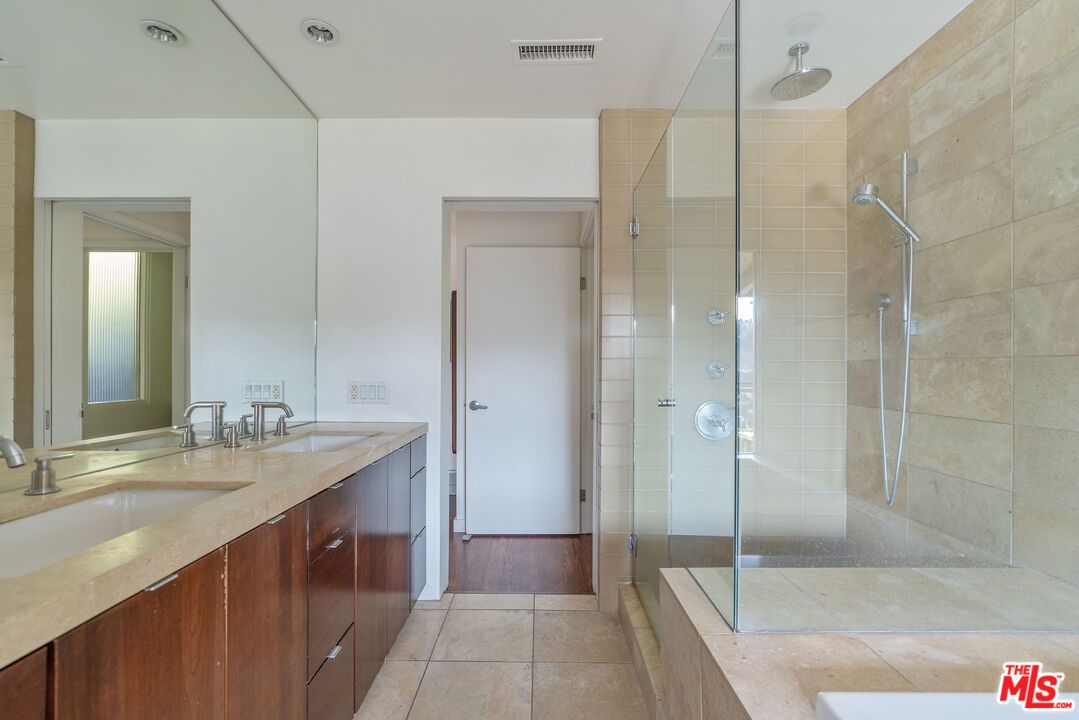 Bathroom, Dual Sink Vanities, Glass Shower, Interior
