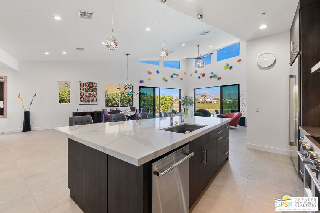 Interior, Kitchen, Pendant Lights, Recessed Lighting, Stainless Steel Appliances
