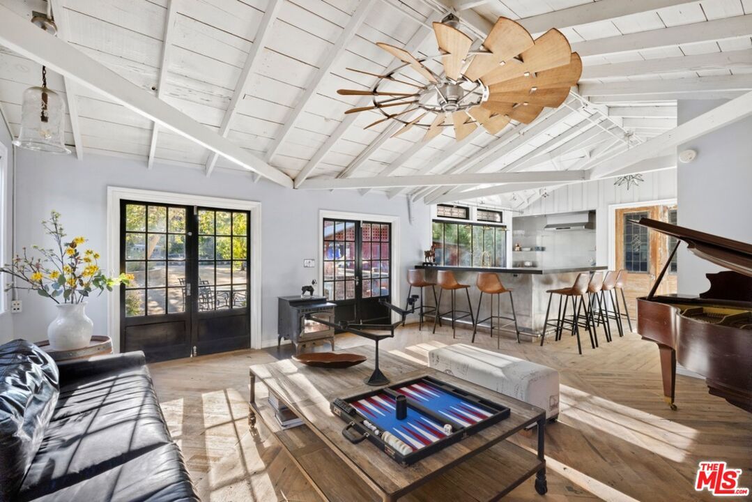 Interior, Kitchen, Living room, Piano, Wood Texture Flooring