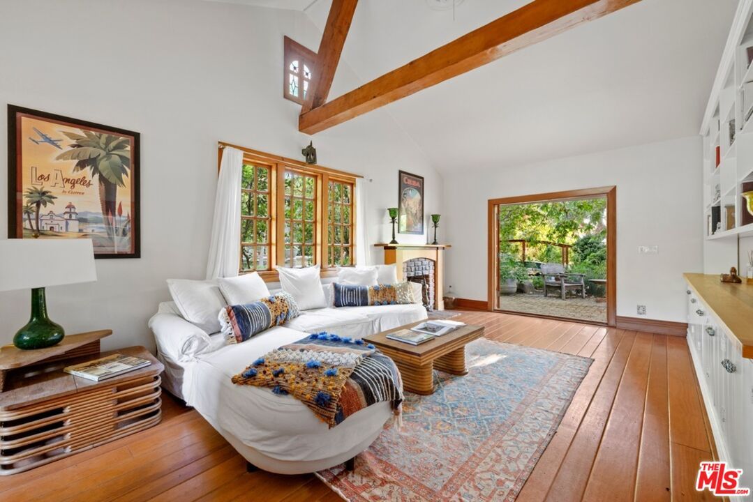 Interior, Living room, Wooden Beams, Wood Texture Flooring
