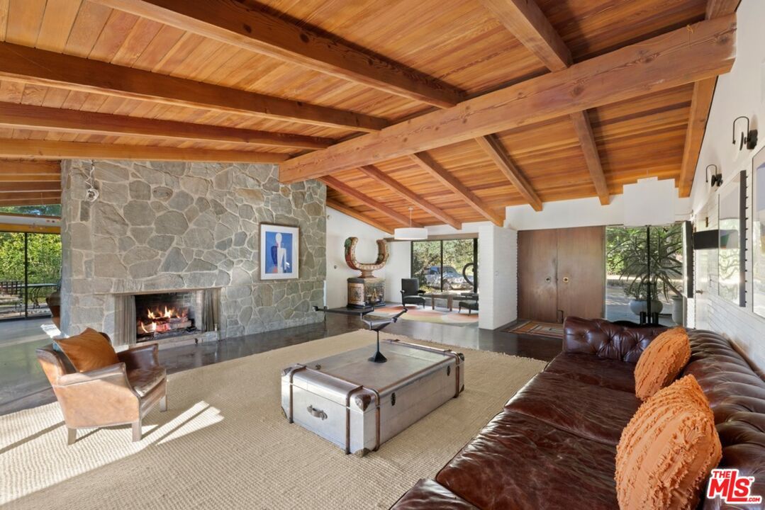 Fireplace, Interior, Living room, Stone Walls, Wooden Beams, Wooden Ceilings