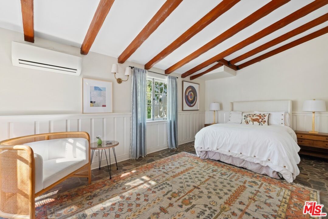 Bedroom, Interior, Wooden Beams