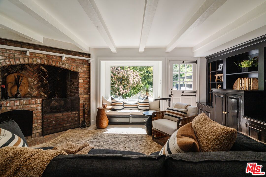 Fireplace, Interior, Living room, Stone Walls