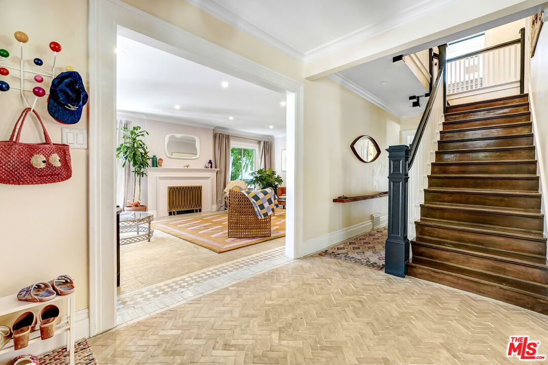 Fireplace, Interior, Recessed Lighting, Wood Texture Flooring