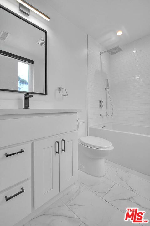 Bathroom, Glass Shower, Interior, Marble, Recessed Lighting