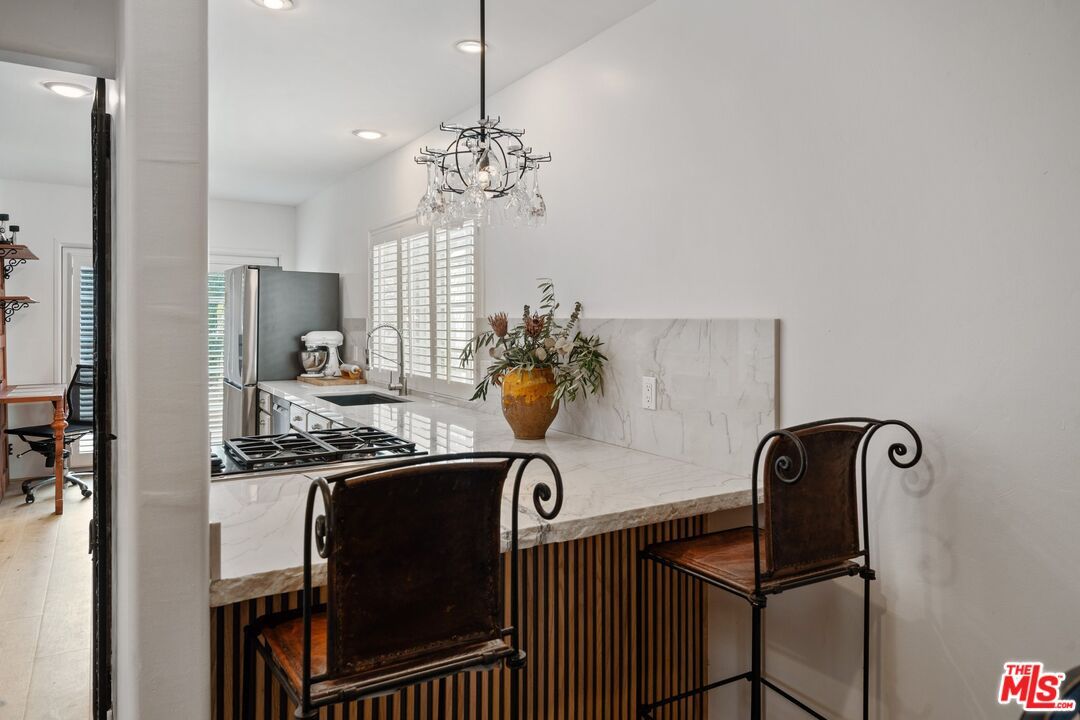 Chandelier, Interior, Kitchen, Recessed Lighting, Wood Texture Flooring