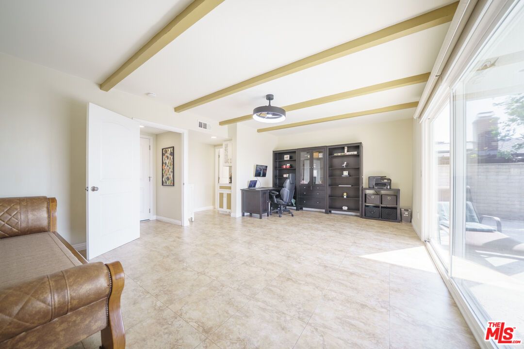 Home Office, Interior, Wooden Beams