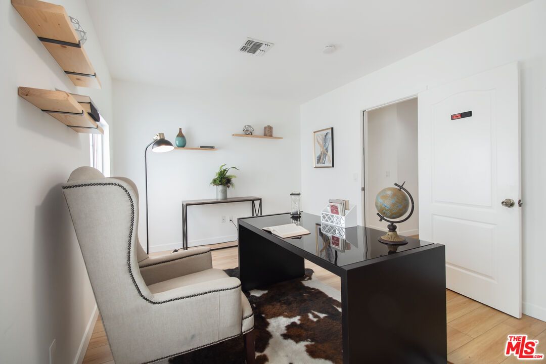 Home Office, Interior, Wood Texture Flooring