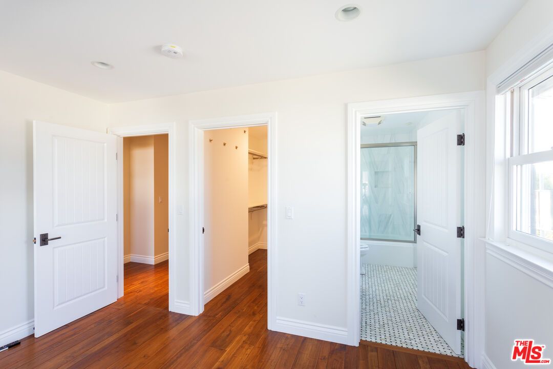 Bathroom, Glass Shower, Interior, Wood Texture Flooring