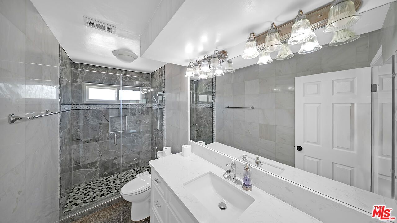 Bathroom, Glass Shower, Interior, Marble Walls