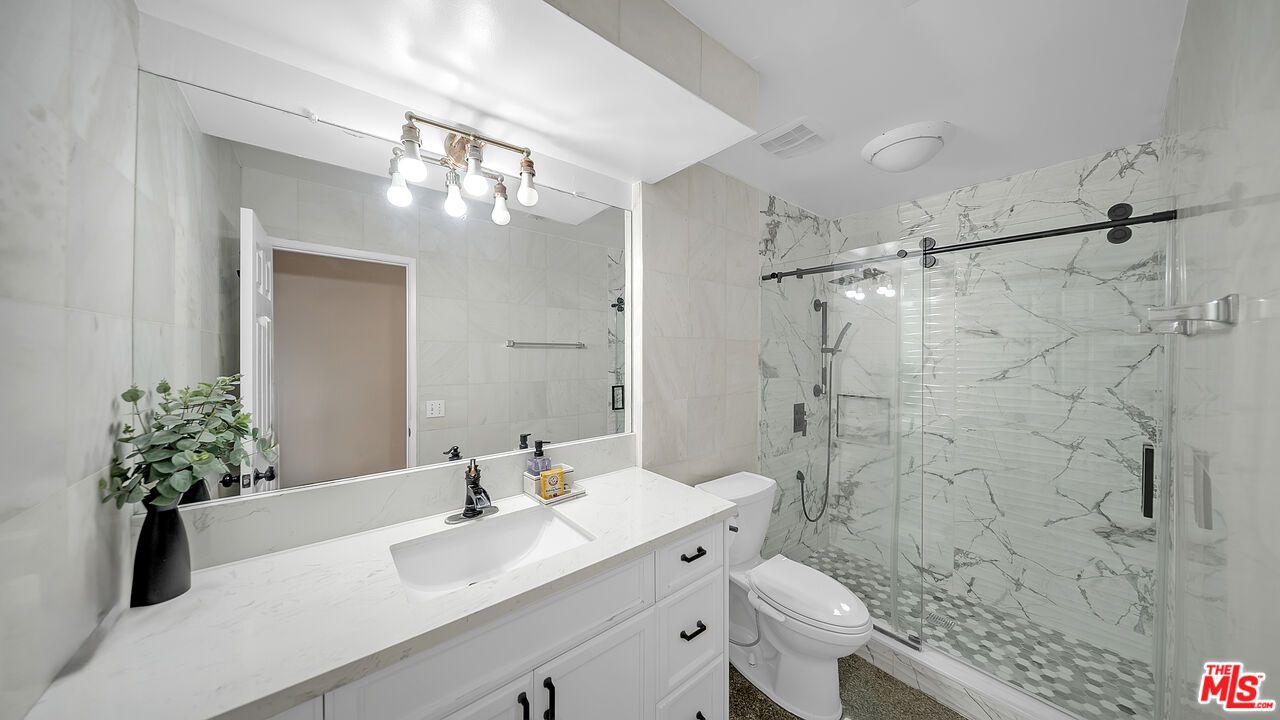 Bathroom, Glass Shower, Interior, Marble Walls