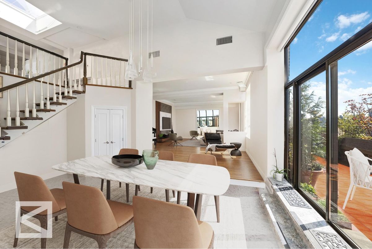 Dining room, Interior, Living room, Pendant Lights, Wood Texture Flooring
