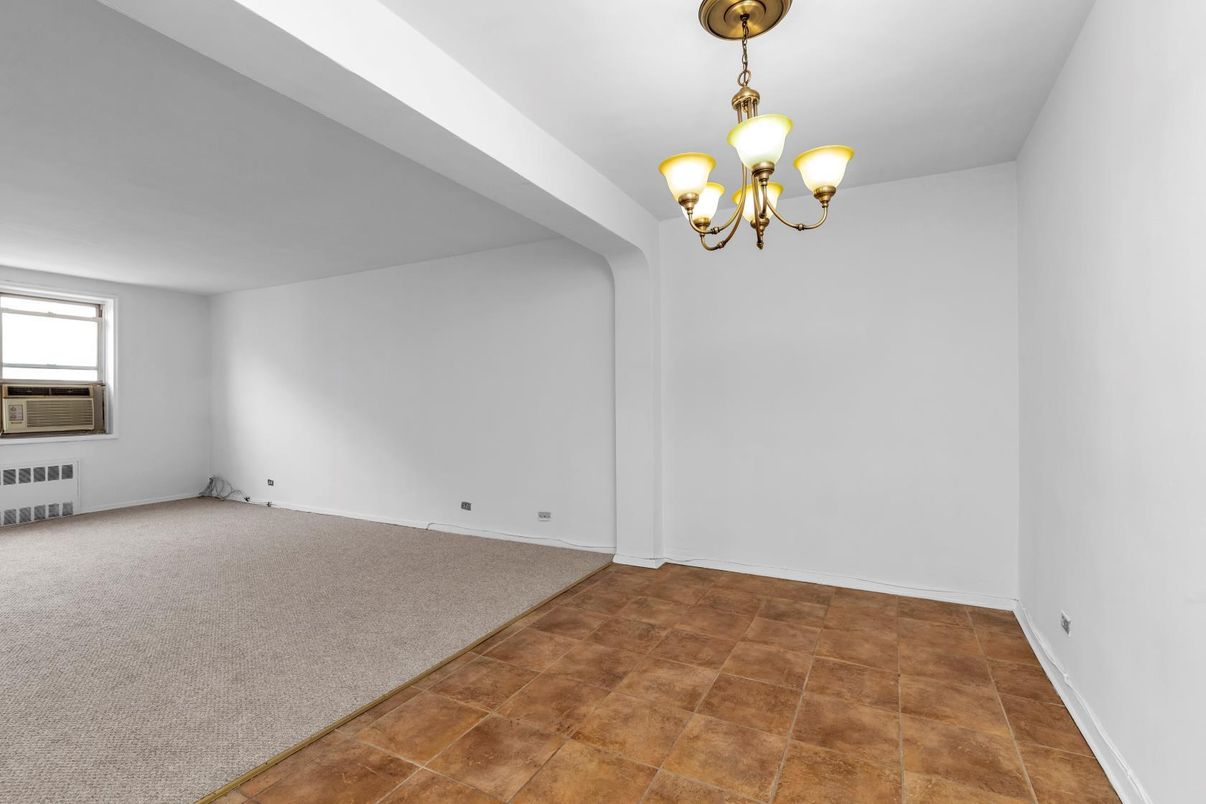 Chandelier, Empty room, Interior
