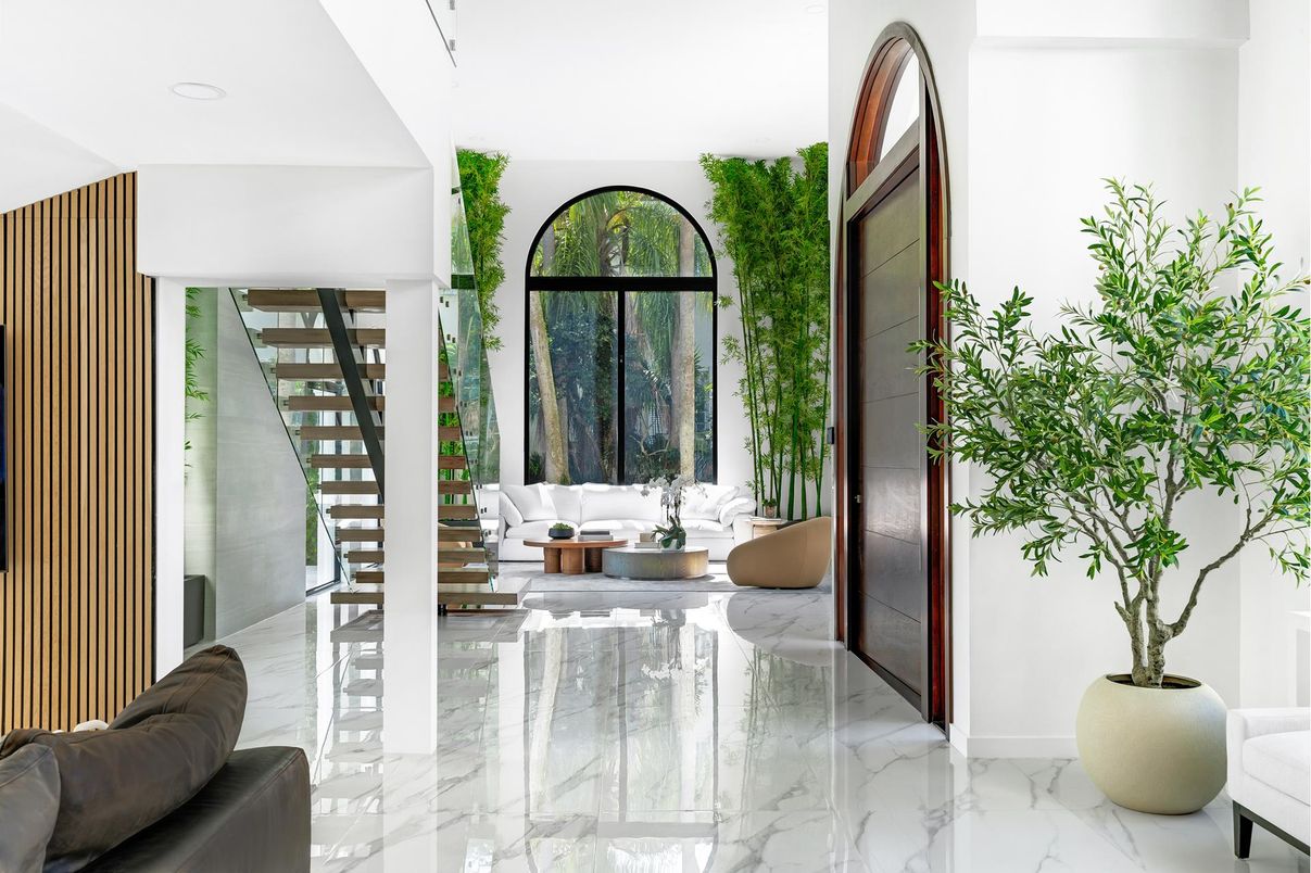 Interior, Marble, Recessed Lighting