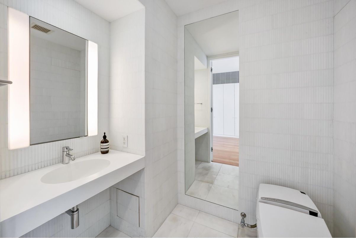 Bathroom, Interior, Wood Texture Flooring