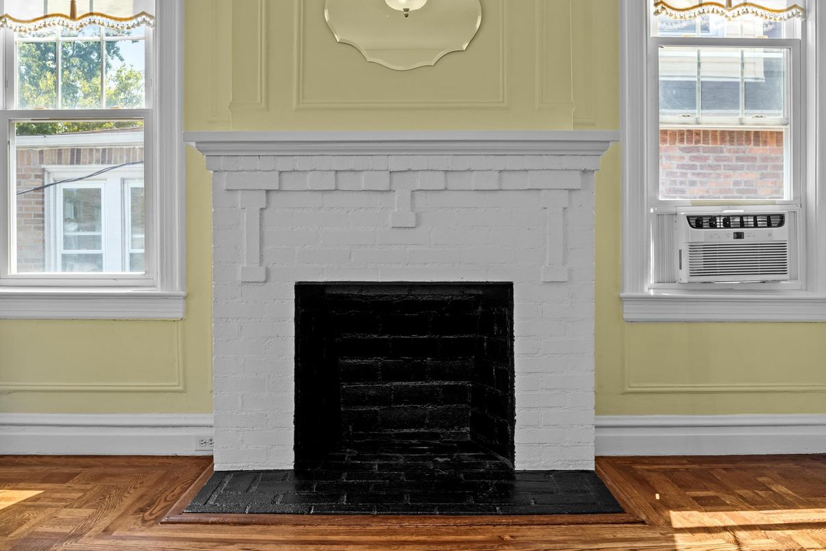 Fireplace, Interior, Wood Texture Flooring