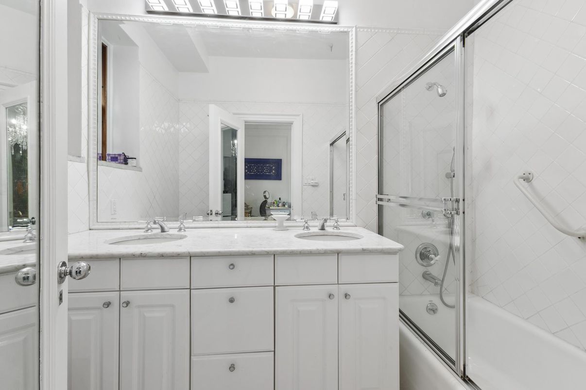 Bathroom, Dual Sink Vanities, Glass Shower, Interior