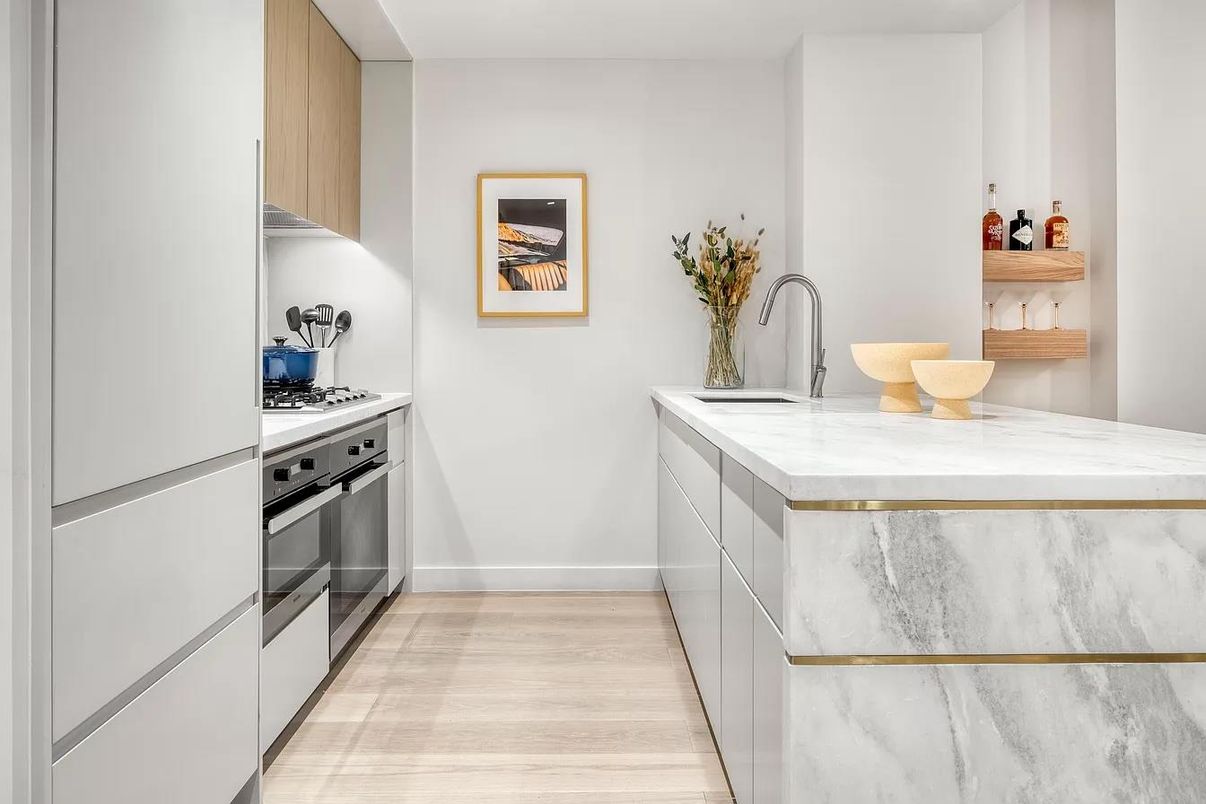 Interior, Kitchen, Wood Texture Flooring