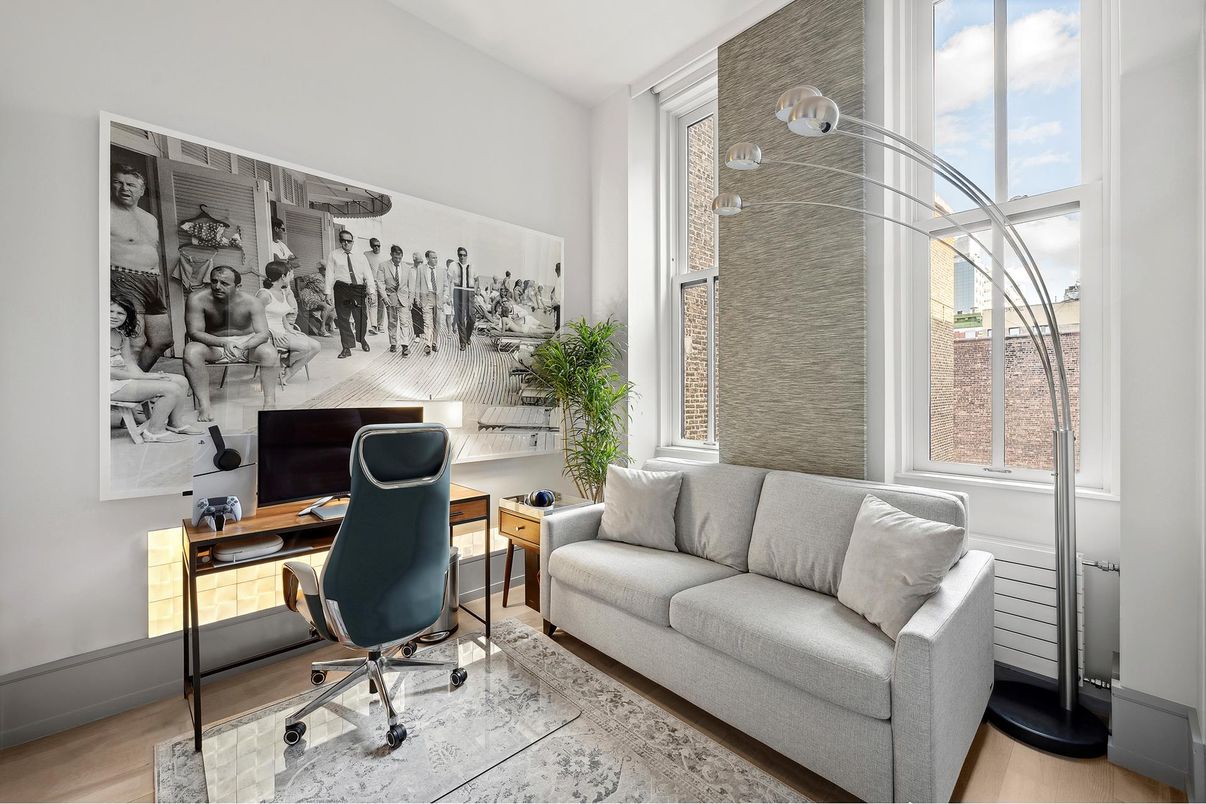 Home Office, Interior, Wood Texture Flooring