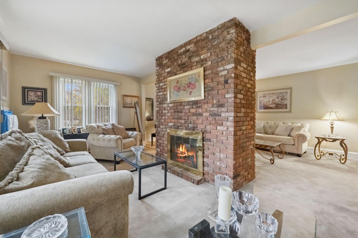 Fireplace, Interior, Living room, Stone Walls