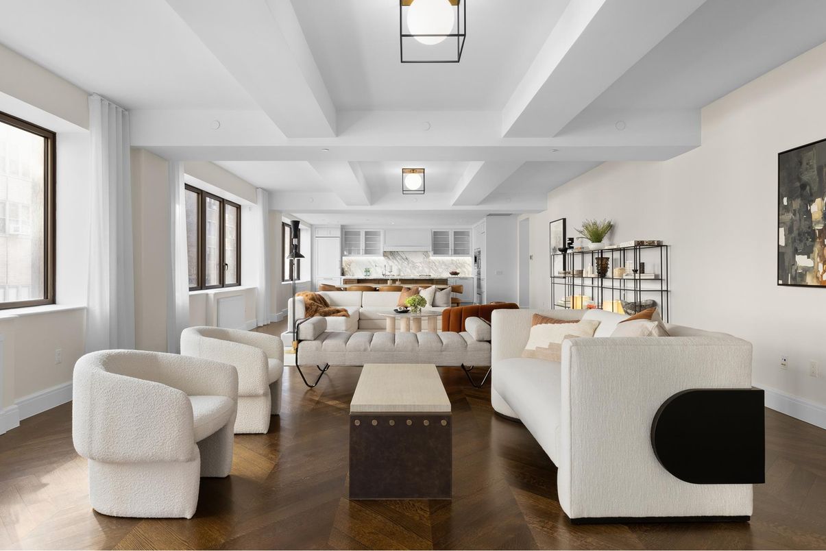 Interior, Kitchen, Living room, Wood Texture Flooring