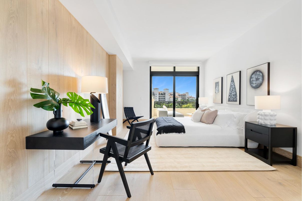 Bedroom, Interior, Wood Texture Flooring