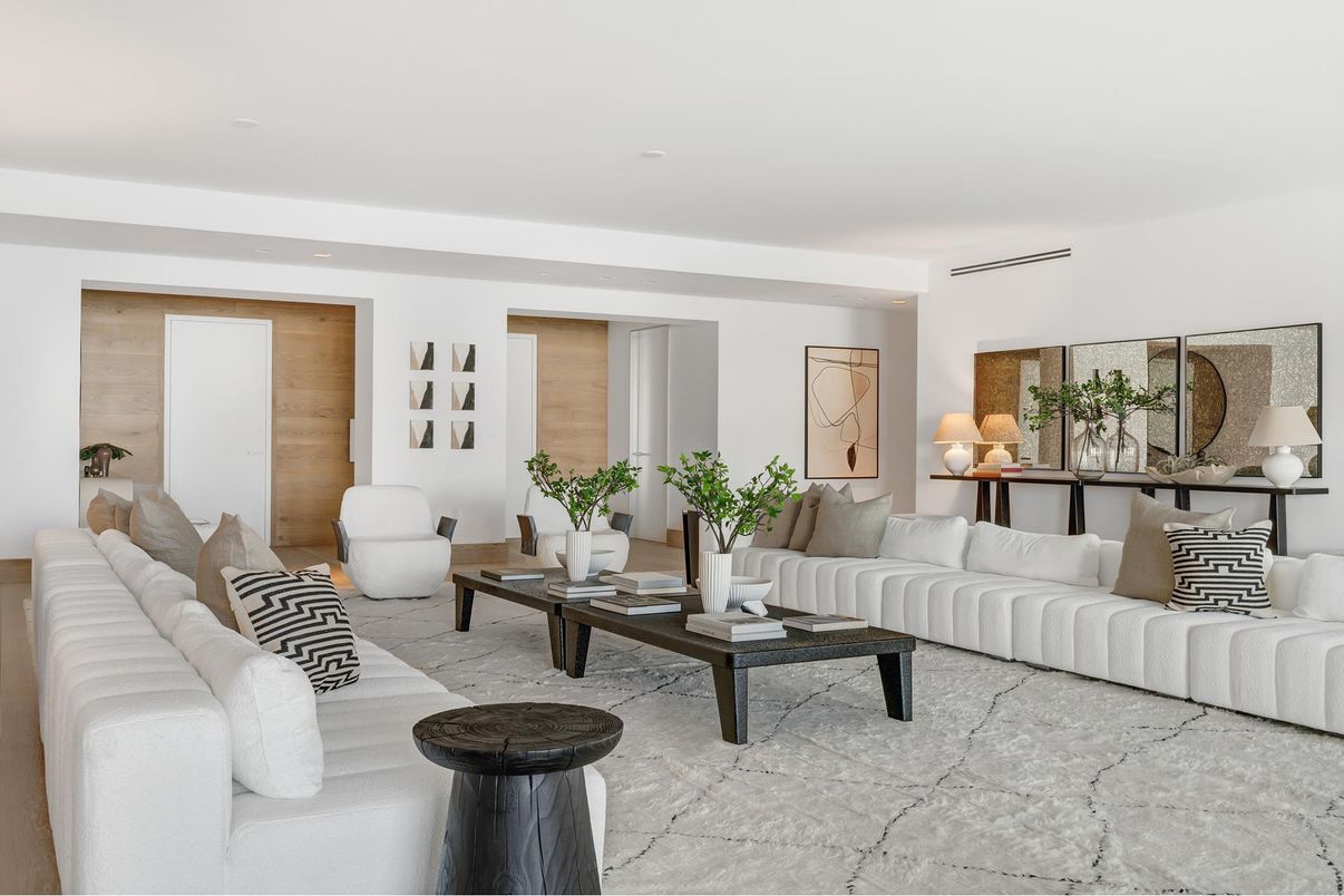 Interior, Living room, Recessed Lighting