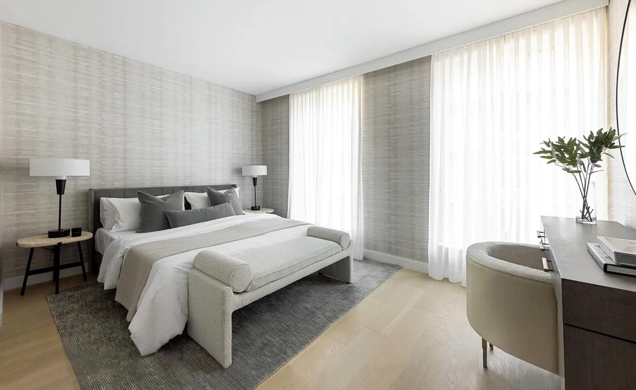 Bedroom, Interior, Wood Texture Flooring