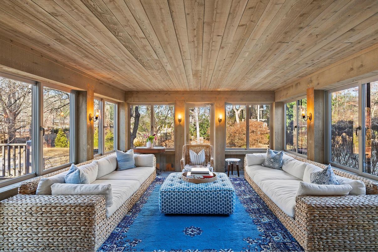 Interior, Living room, Sun Room, Wooden Ceilings