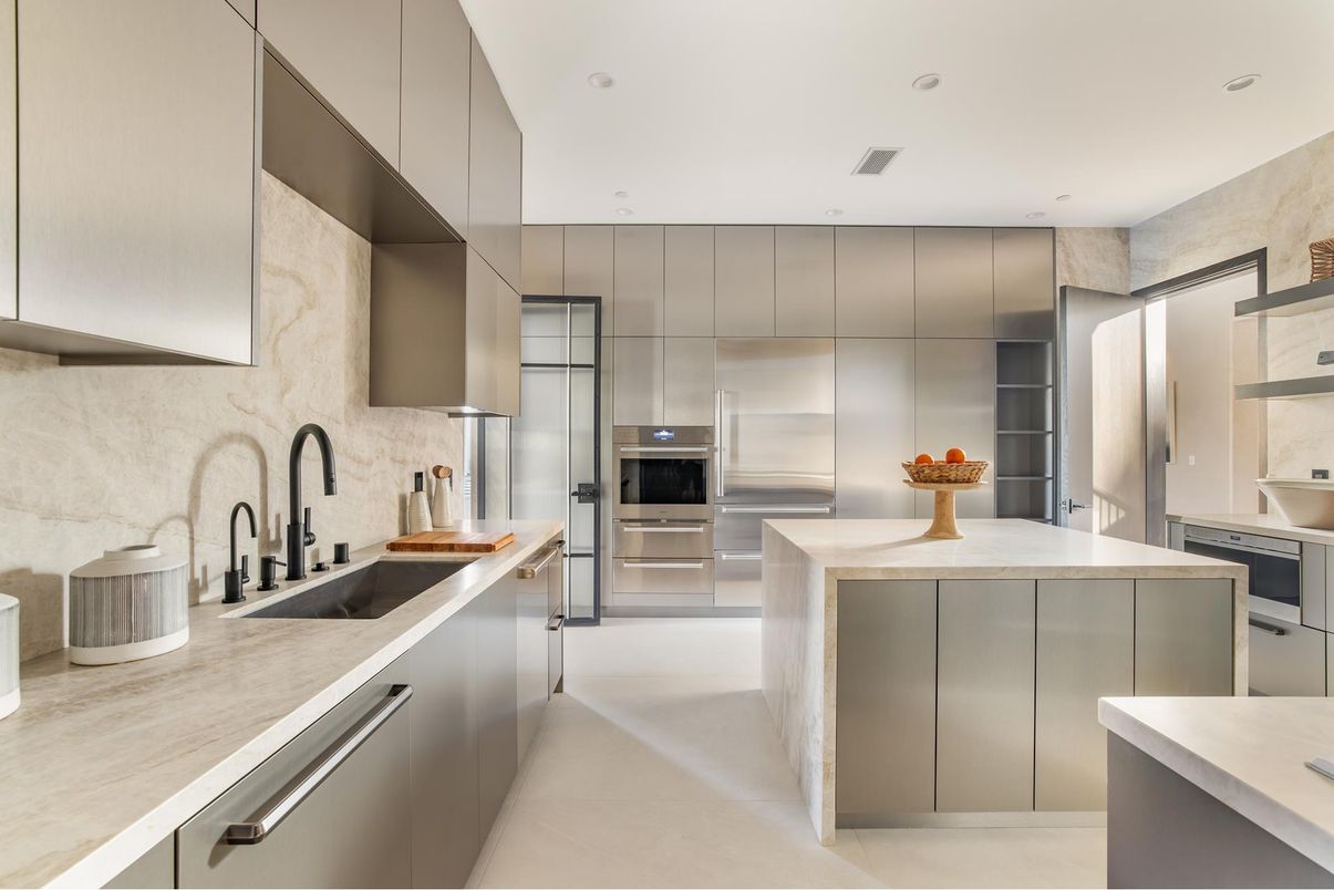 Interior, Kitchen, Recessed Lighting, Stainless Steel Appliances