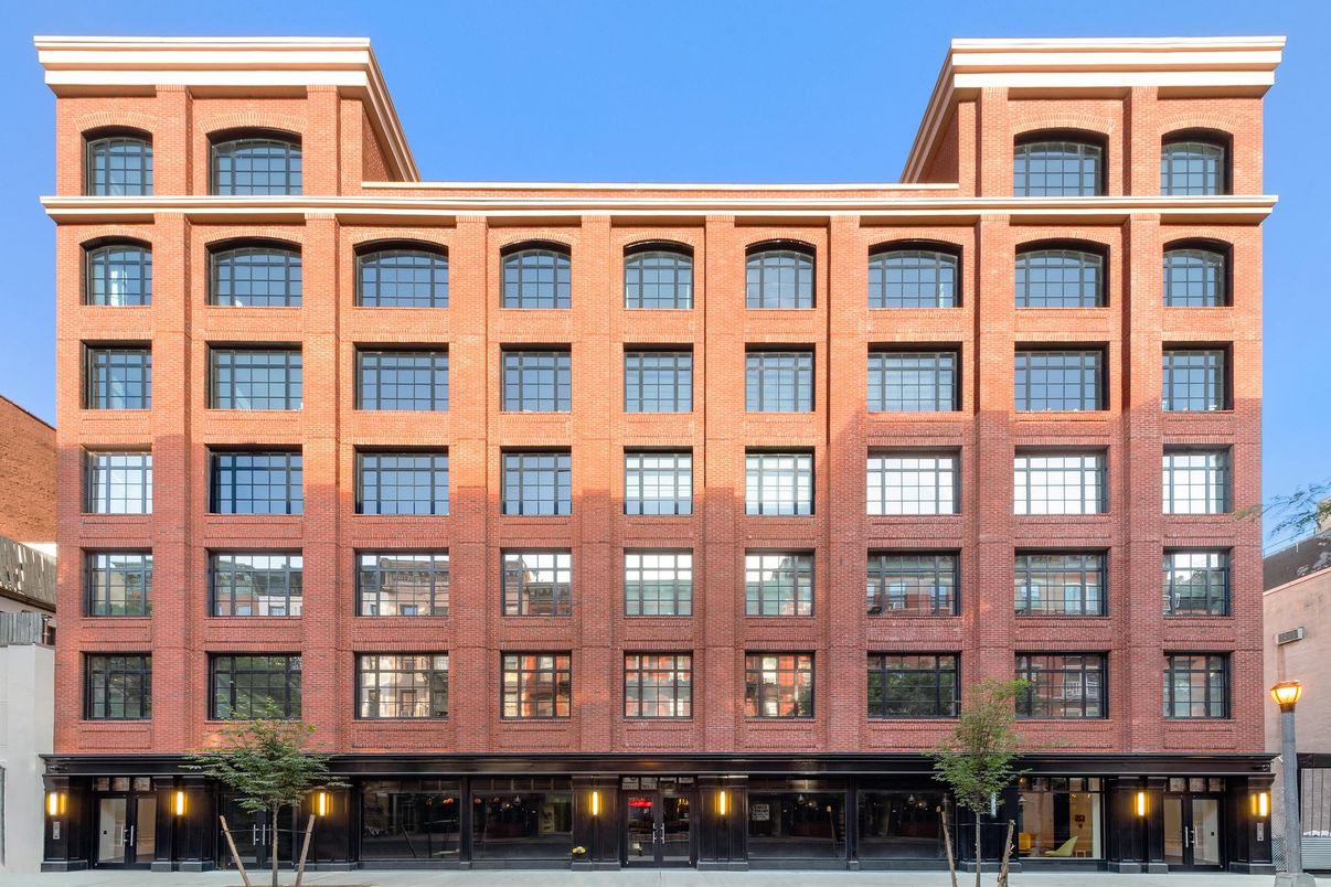 Exterior, Facade, Brick Facade, Condo Building