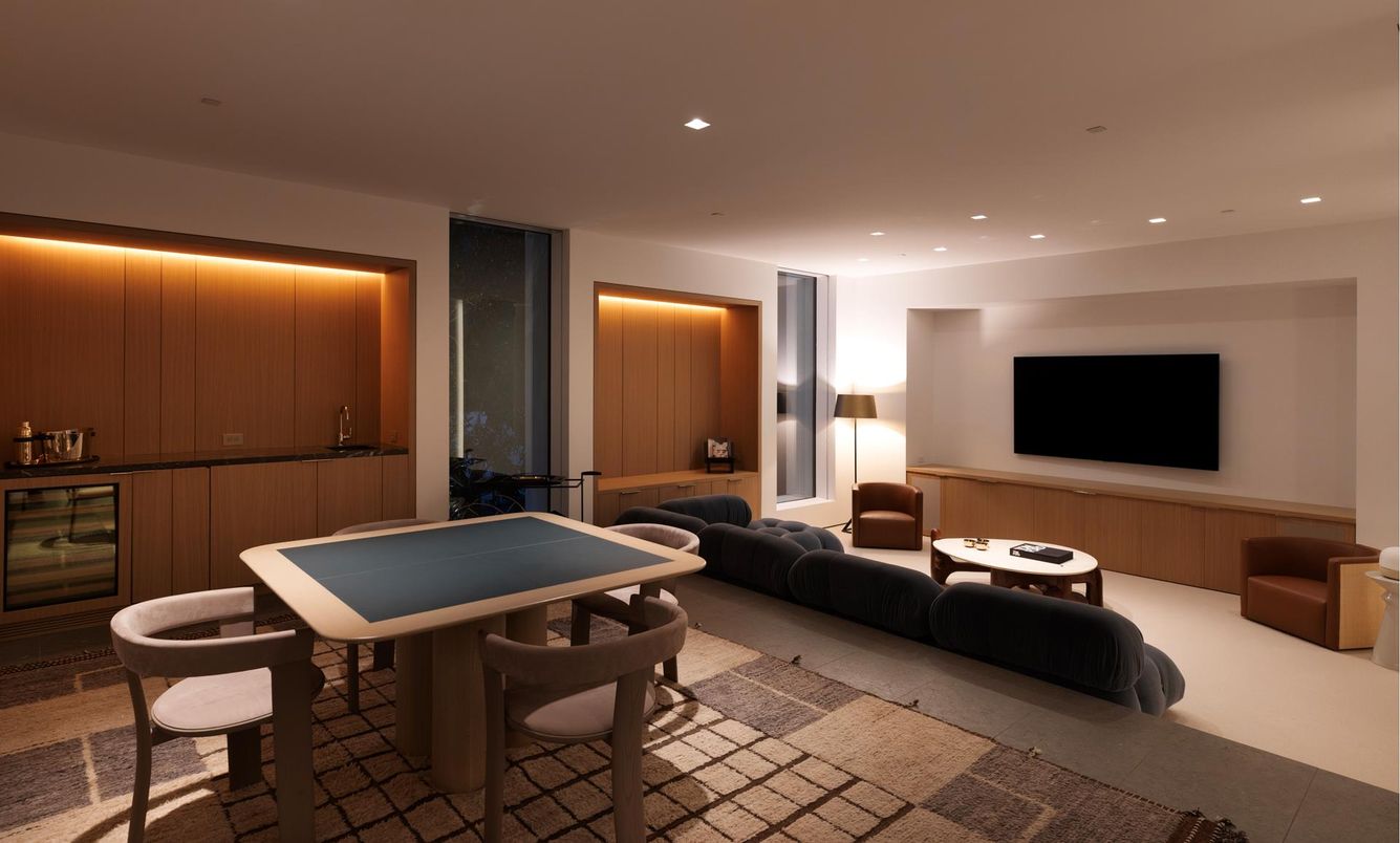 Game Room, Interior, Living room, Recessed Lighting
