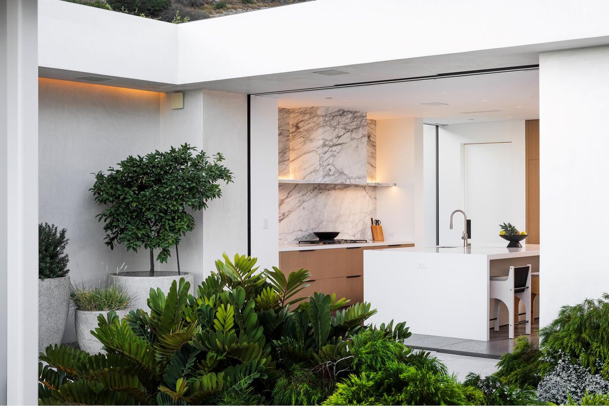Interior, Kitchen, Marble Walls