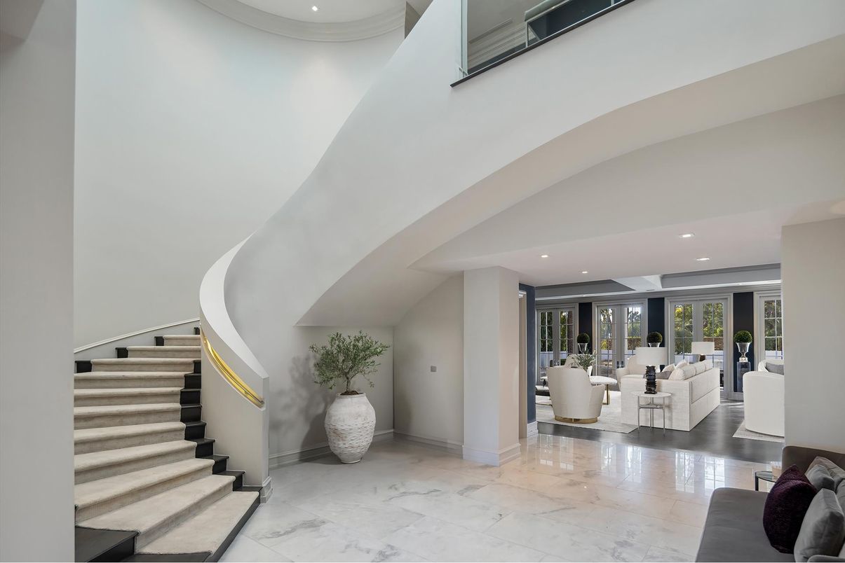 Interior, Living room, Marble, Recessed Lighting