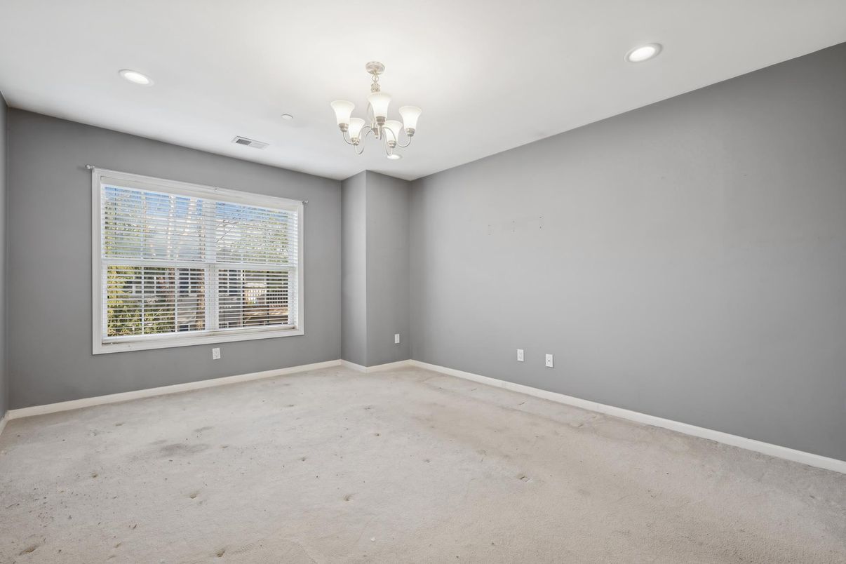 Chandelier, Empty room, Interior, Recessed Lighting