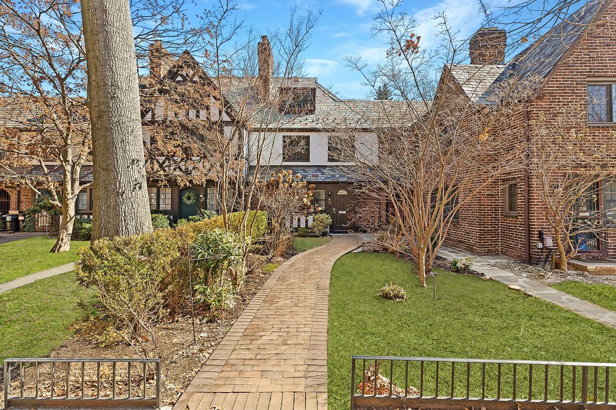 Exterior, Facade, Brick Facade, Tudor Revival