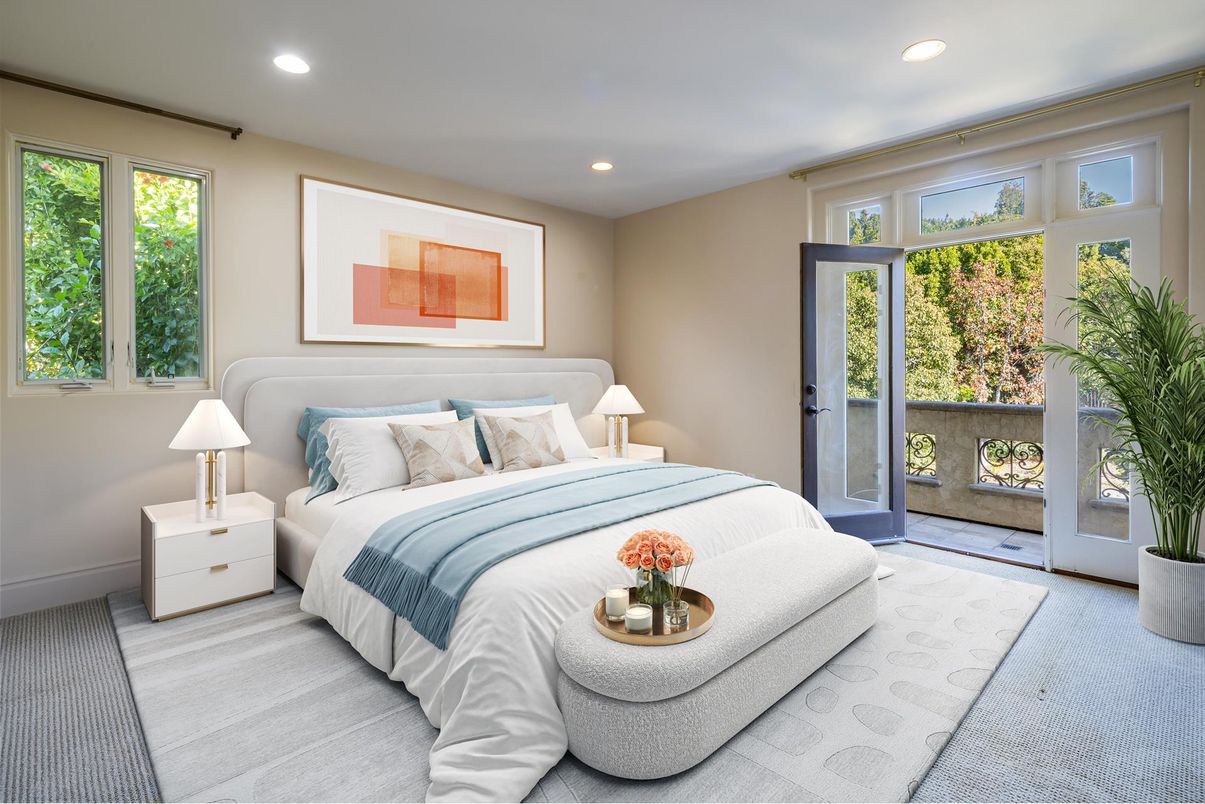 Bedroom, Interior, Recessed Lighting