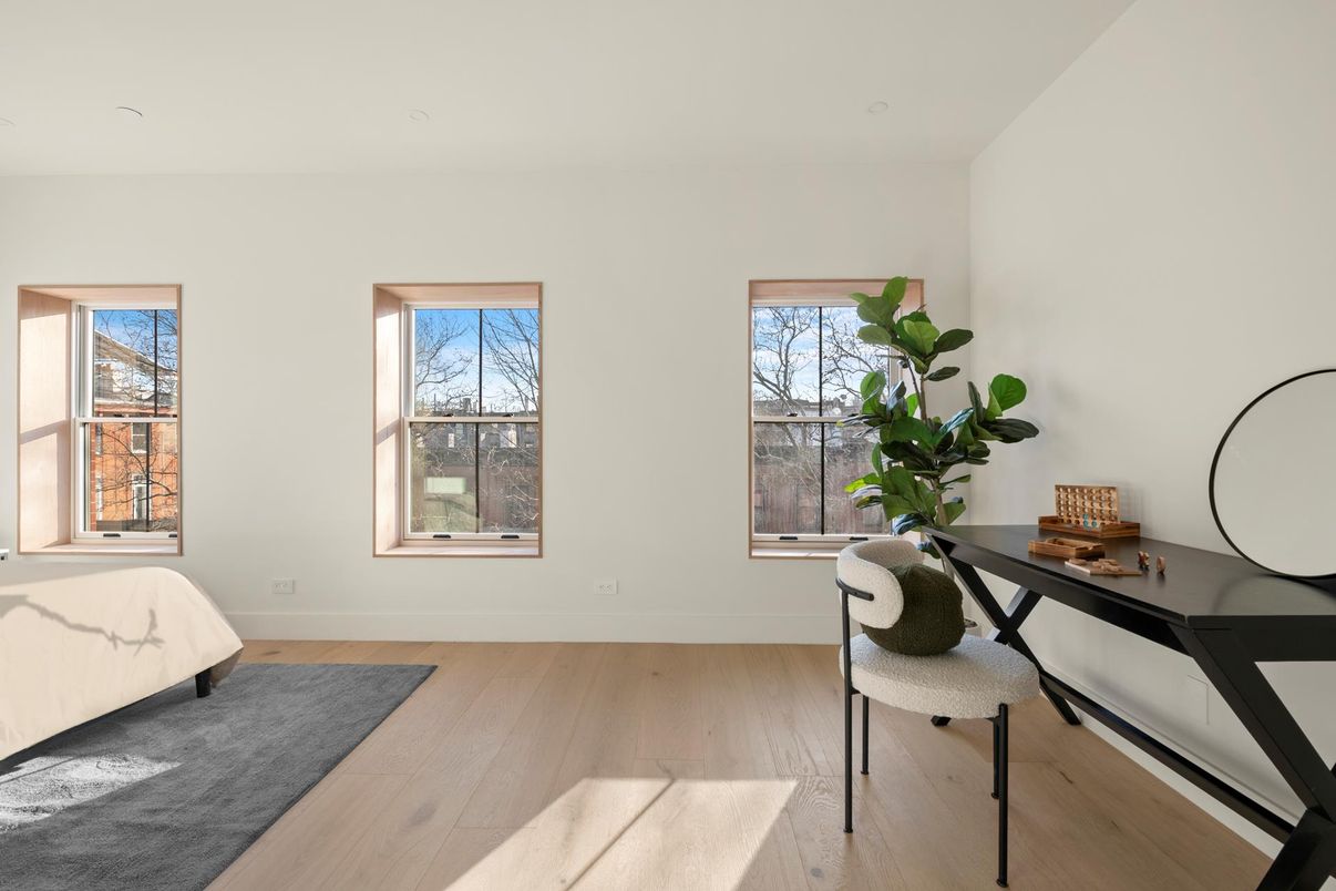 Home Office, Interior, Wood Texture Flooring