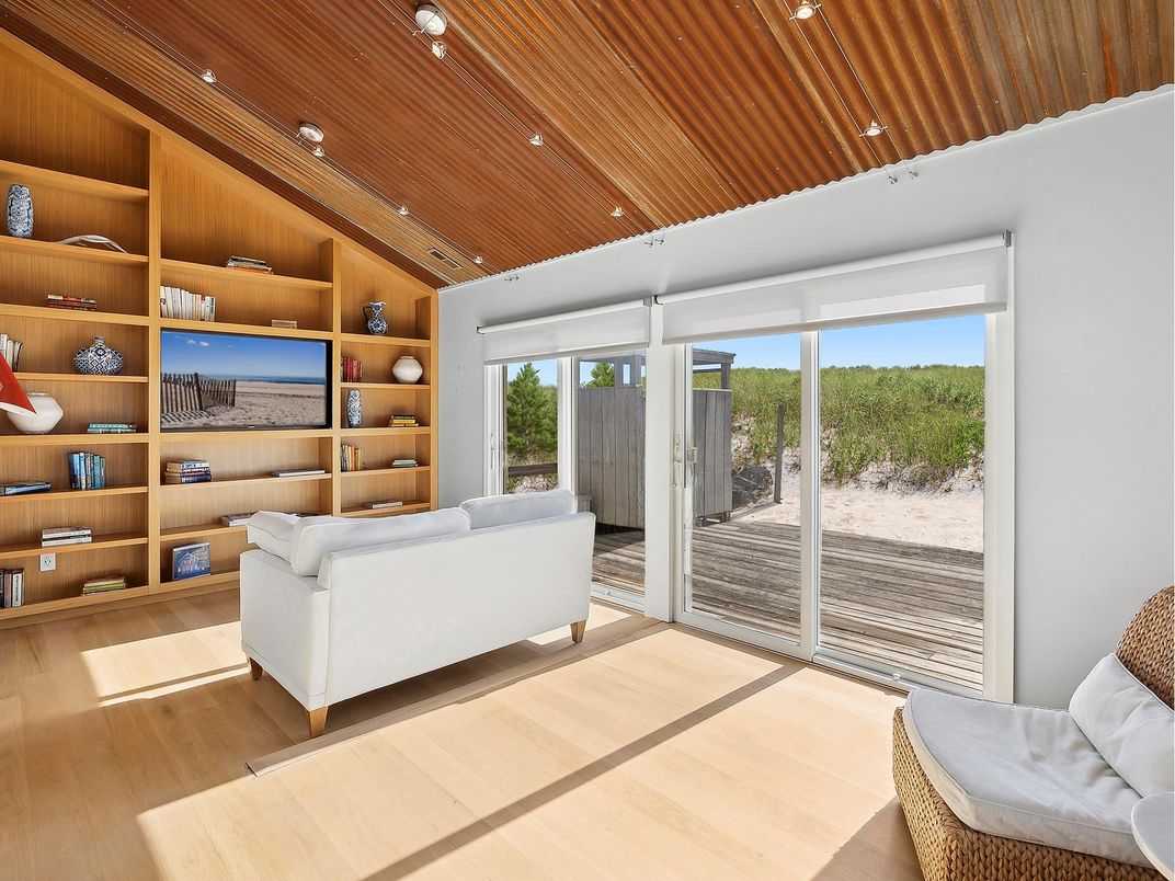 Interior, Living room, Recessed Lighting, Wooden Ceilings, Wood Texture Flooring