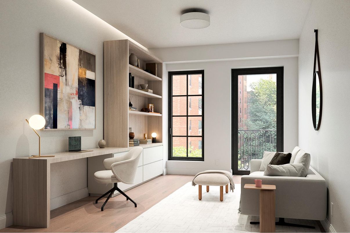 Home Office, Interior, Wood Texture Flooring