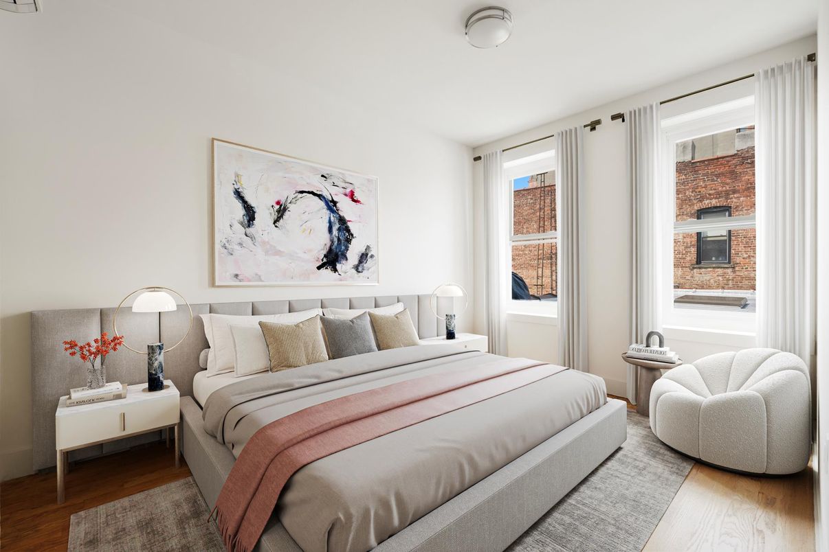 Bedroom, Interior, Wood Texture Flooring