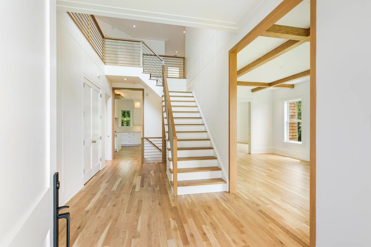 Interior, Recessed Lighting, Wooden Beams, Wood Texture Flooring