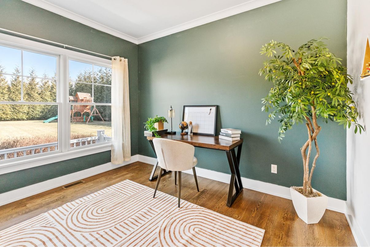 Home Office, Interior, Wood Texture Flooring