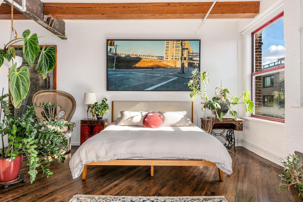 Bedroom, Interior, Wooden Beams, Wooden Ceilings, Wood Texture Flooring