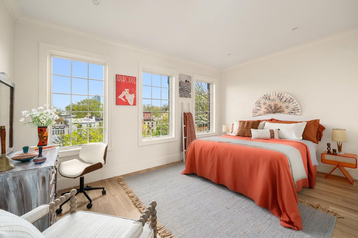 Bedroom, Home Office, Interior, Wood Texture Flooring