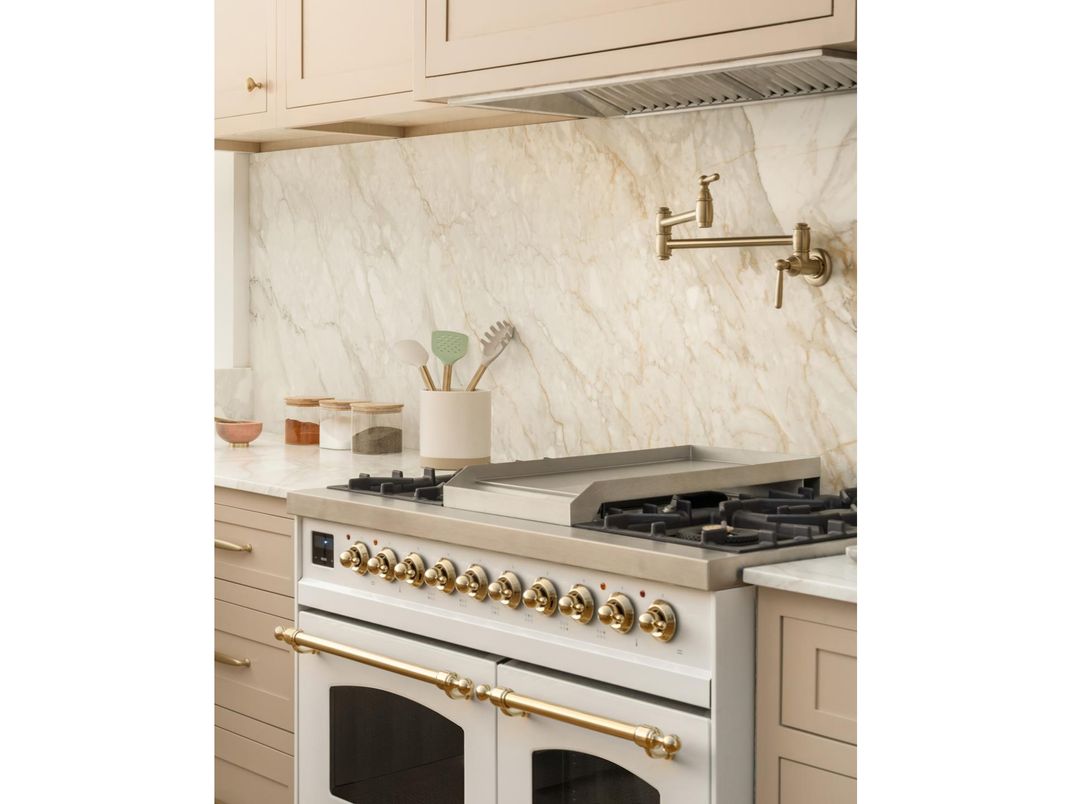 Interior, Kitchen, Marble Walls