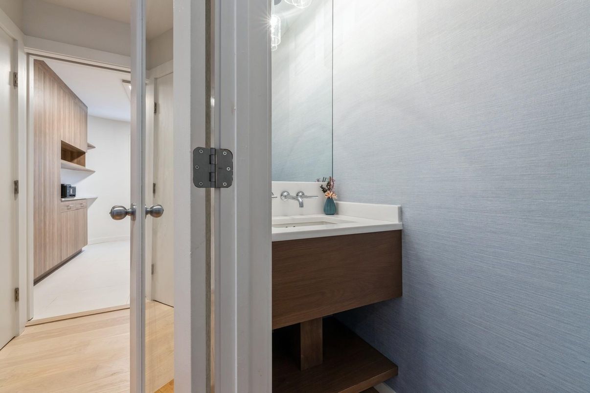 Bathroom, Interior, Wood Texture Flooring