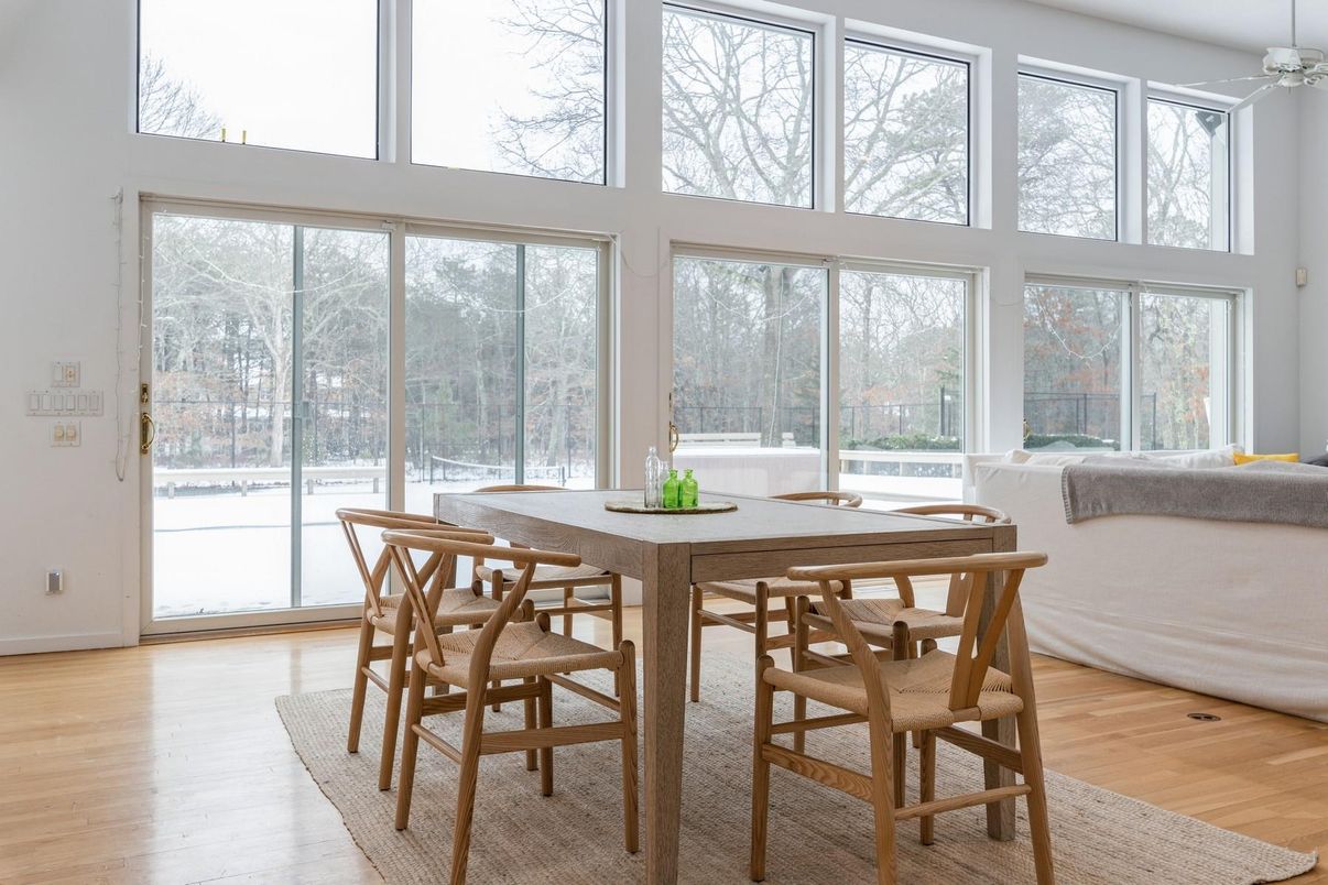 Dining room, Interior, Wood Texture Flooring