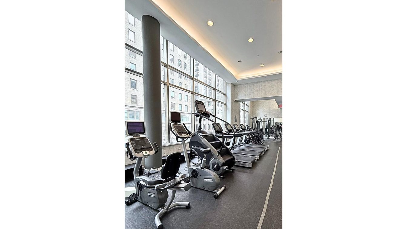 Fitness Equipment, Gym, Interior, Recessed Lighting