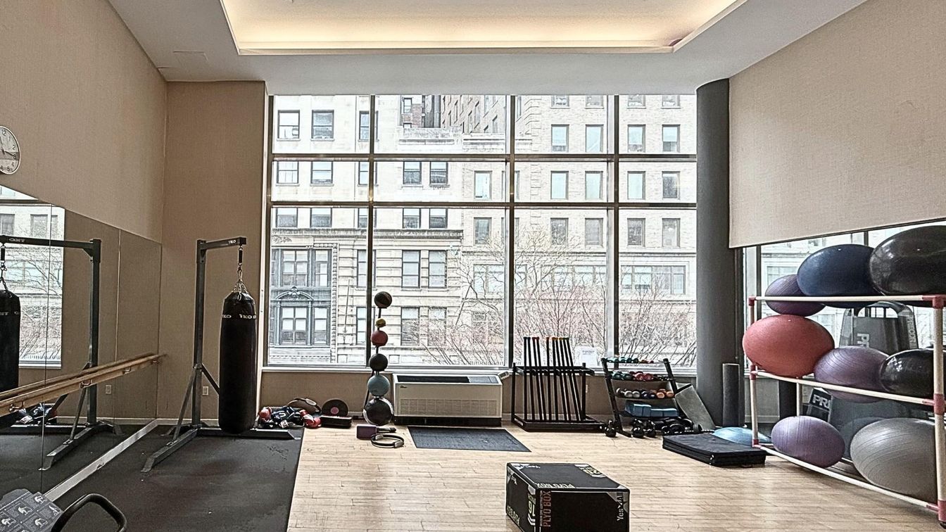 Fitness Equipment, Interior, Wood Texture Flooring